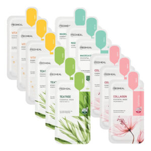 Máscara De Lençol Mediheal Essential Hero, Pacote Com 12 Uni