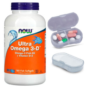 Ultra Omega 3d Now 600epa/300dha 180soft + Porta Cápsulas