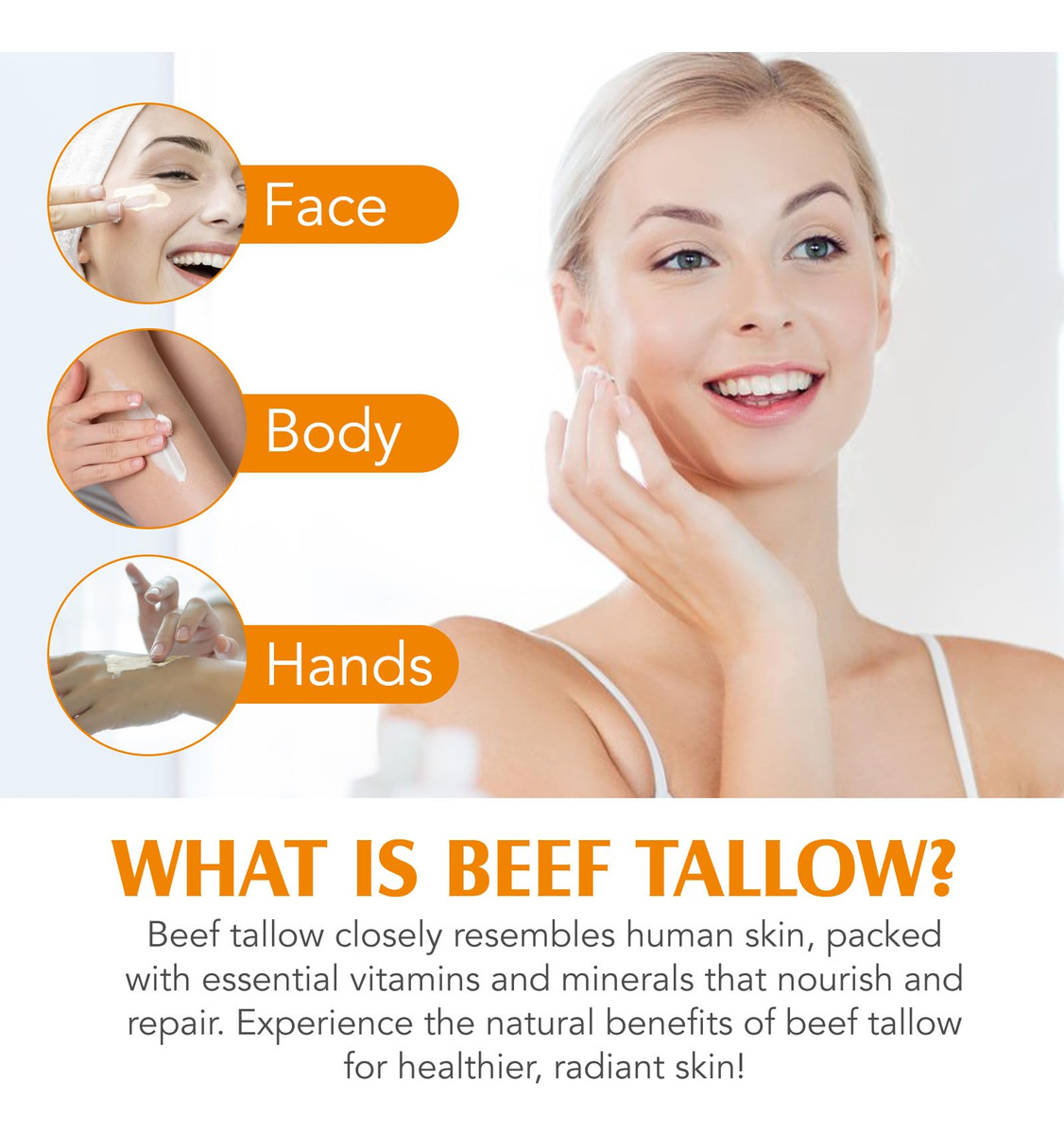 Creme Hidratante Meifenla Beef Sallow & Honey Para Rosto E B - Imagem 6