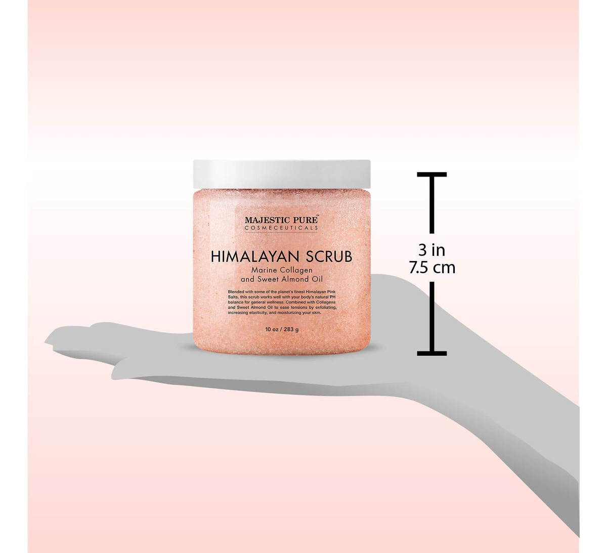 Esfoliante Corporal Majestic Pure Himalayan Pure Pure Com Co - Imagem 9