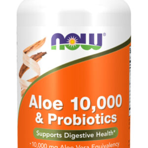 Aloe Vera 10000 E Probióticos Now Foods 60veg Caps Importado