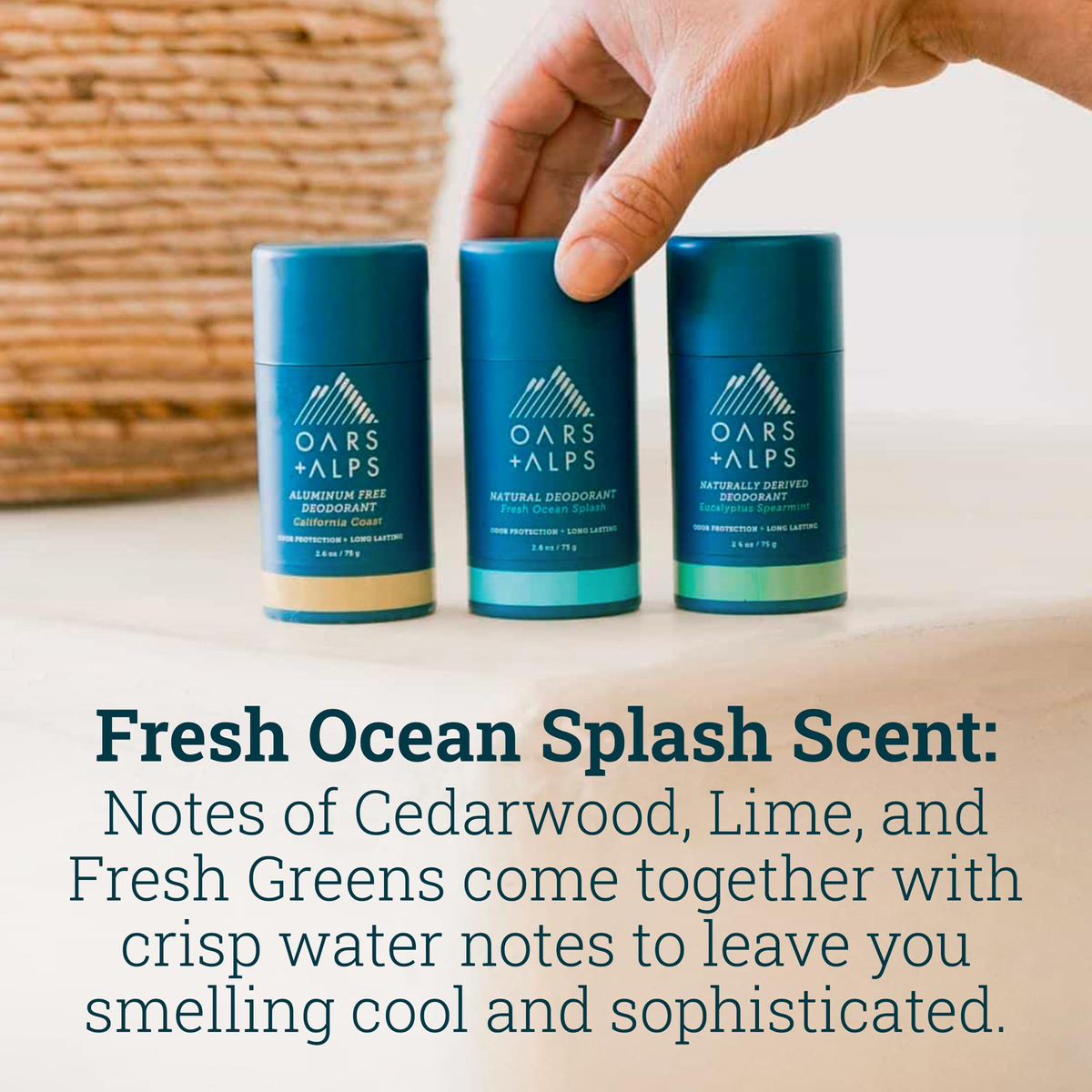 Desodorante Oars + Alps, Sem Alumínio, 75 Ml Para Homens E M - Imagem 3