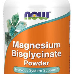 Now Foods, Bisglicinato De Magnésio Em Pó, 227 G Sabor Sem