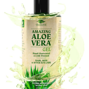 Gel De Aloe Vera Green Leaf Naturals 355ml 100% Puro Sem Per