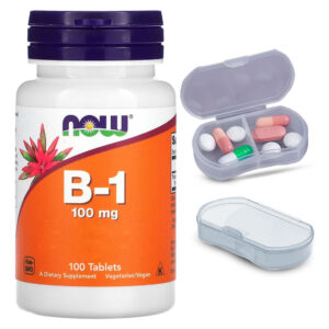 Vitamina B-1 100mg Now Foods 100 Tablets + Porta Cápsulas