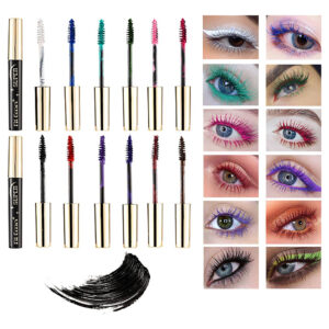 Conjunto De Rímel Roseflower 12 Cores À Prova D'água De Long