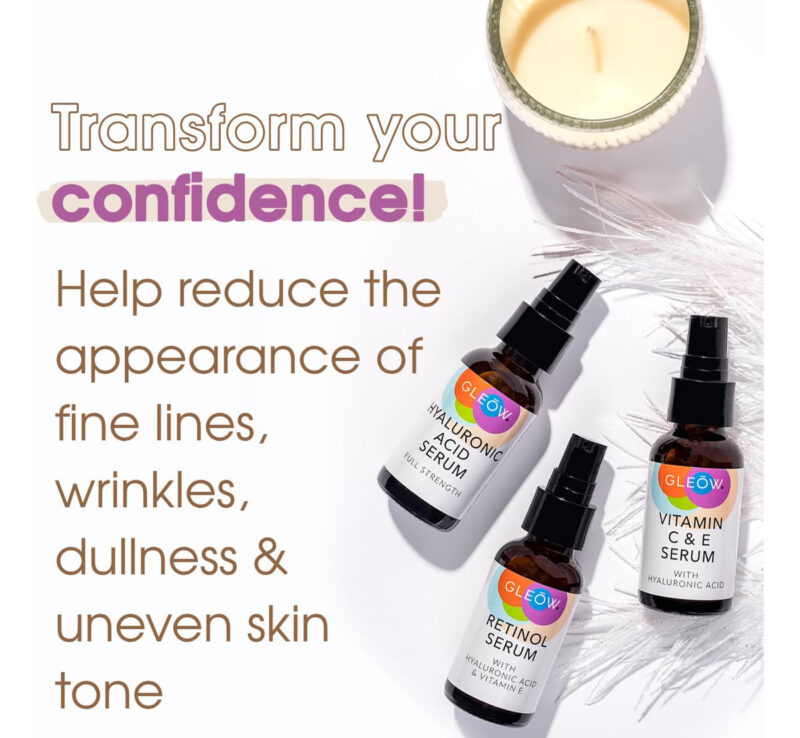 Conjunto De Sérum Gleow Retinol, Vitamina C E Ácido Hialurôn - Image 6