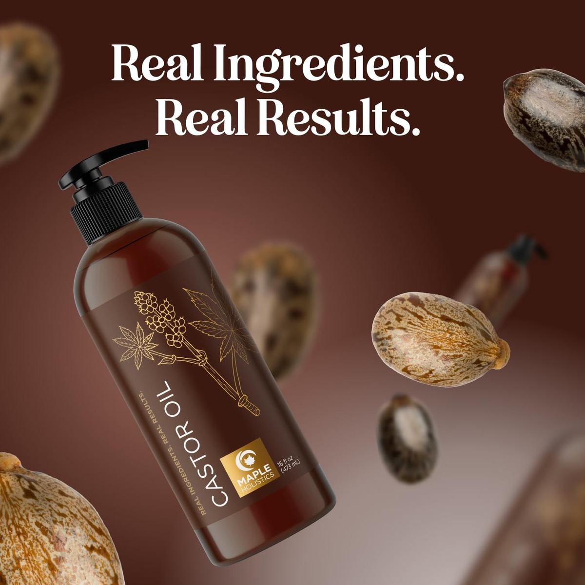 Óleo De Rícino Maple Holistics Para Cuidados Com O Corpo E A - Imagem 8