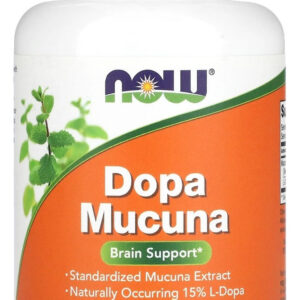 Dopa Mucuna 180 Cápsulas Vegetais Now Foods - Imp Eua Sabor Without Flavor