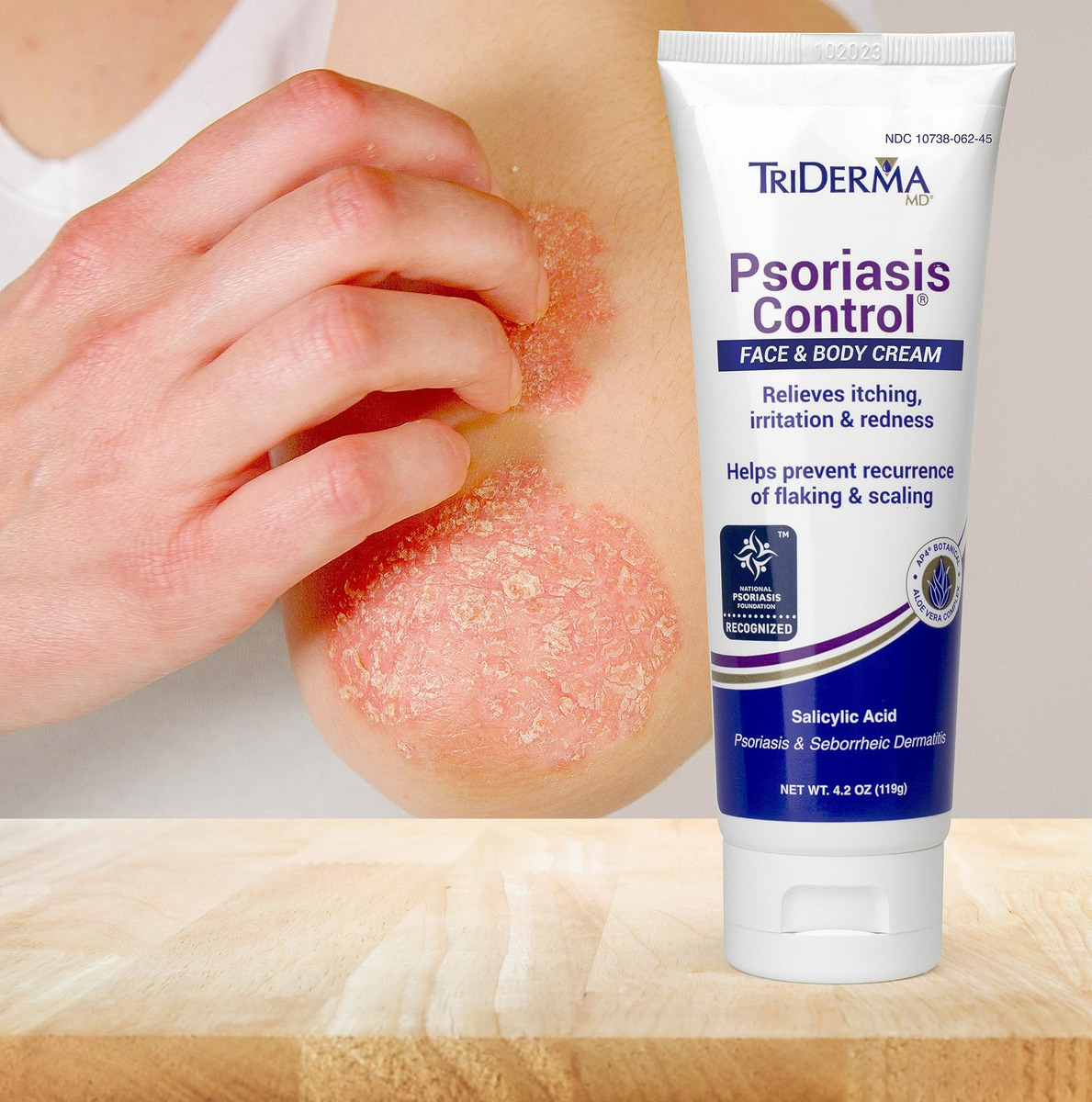 Creme Triderma Para Controle De Psoríase Para Rosto E Corpo - Imagem 8
