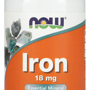 Ferro Bisglicinato 18 Mg Now Foods 120 Cápsulas Sabor Sem Sabor