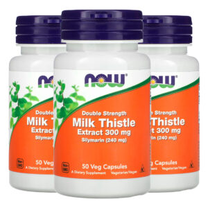 Extrato Cardo Mariano 300mg Now Foods 50cáps Importado 3un
