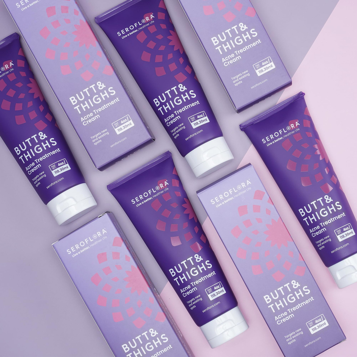 Creme De Tratamento Da Acne Seroflora Butt & Tighs 120ml - Imagem 7