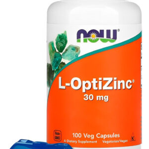 L-optizinc 30mg Now Foods 100 Veg Cápsulas Porta Cápsulas