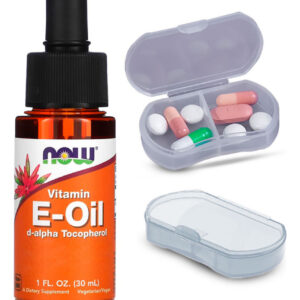 Now Foods Óleo De Vitamina E 170mg 30ml + Porta Cápsulas