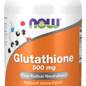 Glutationa 500mg Now Foods Glutathione 60 Veg Caps Sabor Sem Sabor