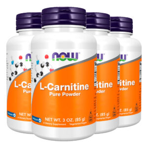 L-carnitina Pura Em Pó 85g Now Foods Importado 4un