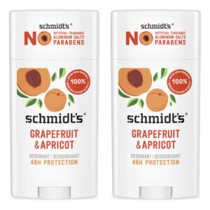 Desodorante Schmidt's Grapefruit & Damasco 75ml (2 Unidades)