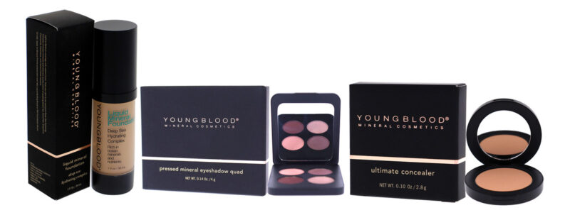 Sombra De Olhos Quad Youngblood Pressed Mineral Com Base Líq - Image 4