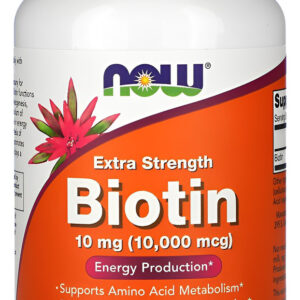 Biotina 10mg Extra Força 120veg Cápsulas Importado