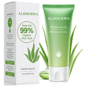 Gel De Aloe Vera Aloderma 99% Orgânico 45ml Para Rosto E Cor