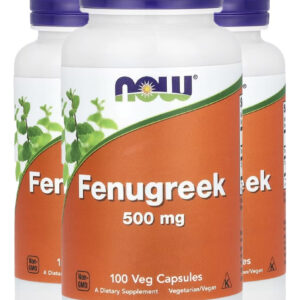 Feno-grego 500mg 100 Caps Importado 3un Now Foods
