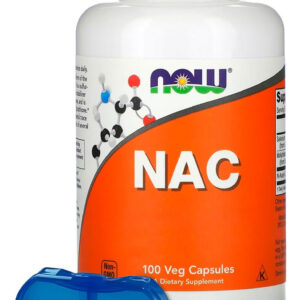 Nac N-acetilcisteína Now Foods 100 Caps + Porta Cápsulas