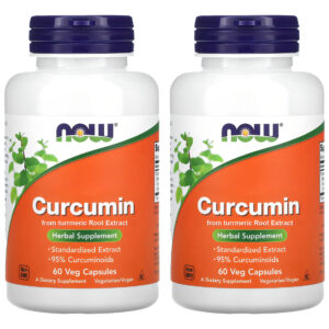 Curcumina Açafrão Da India 665mg Now Foods 60 Veg Caps 2un Sabor Sem Sabor