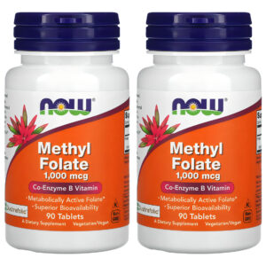 Metilfolato Methyl 1000mcg Now Foods 90 Tablets 2un Sabor Sem Sabor