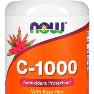 Vitamina C 1000mg E Rosa Mosqueta Now Foods 100tabls