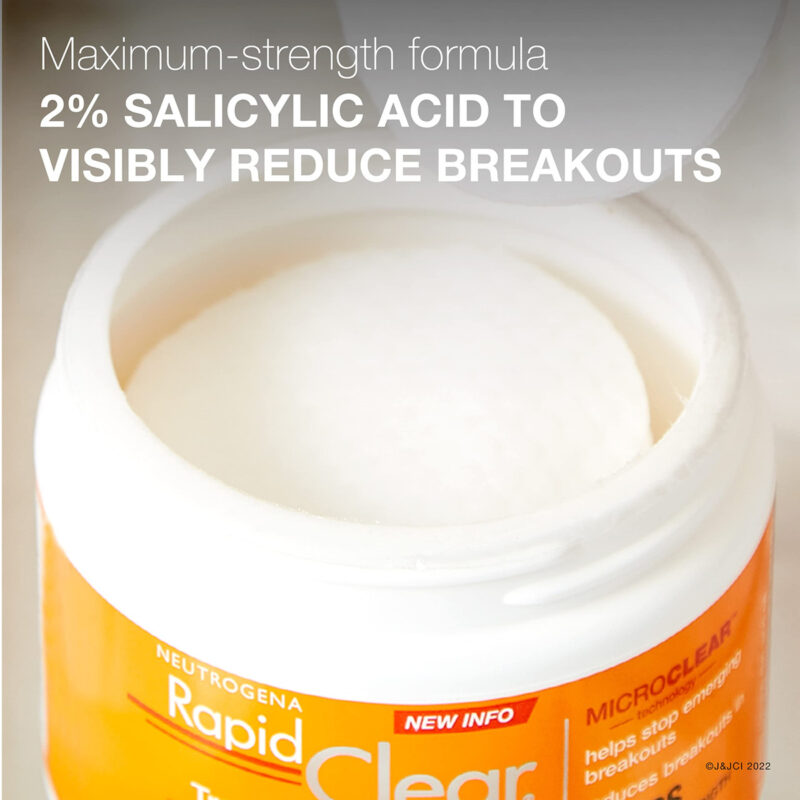 Almofadas De Limpeza Facial Neutrogena Rapid Clear 2% Salicy - Image 6