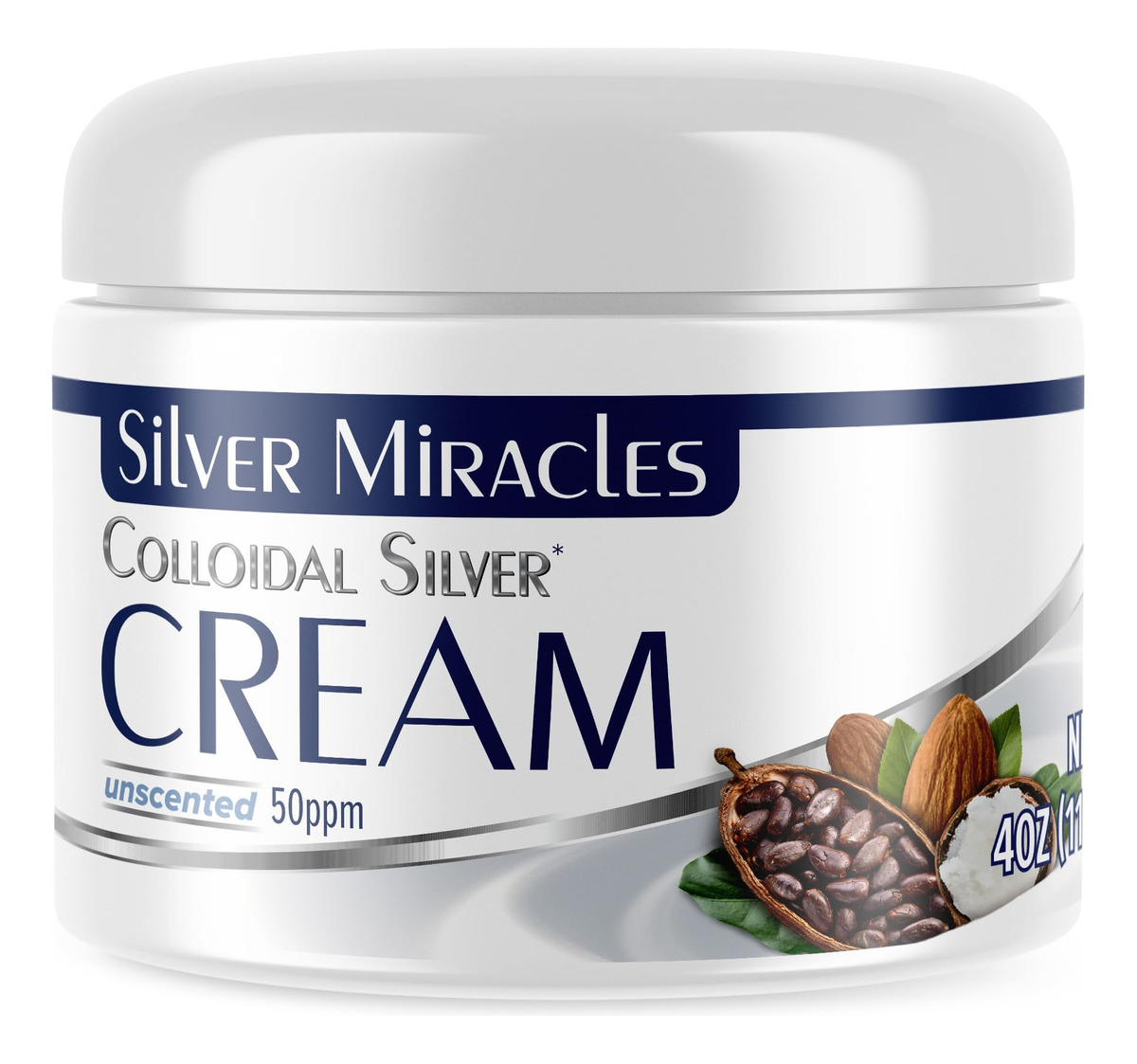 Creme De Prata Coloidal Silver Miracles 120ml Skin Healing