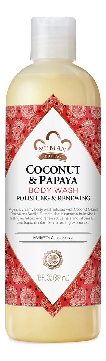 Sabonete Líquido Nubian Heritage Coconut Papaya 385ml Para P