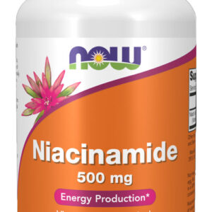 Niacinamida Vit B-3 500mg Now Foods Niacinamide 100 Veg Caps Sabor Sem Sabor