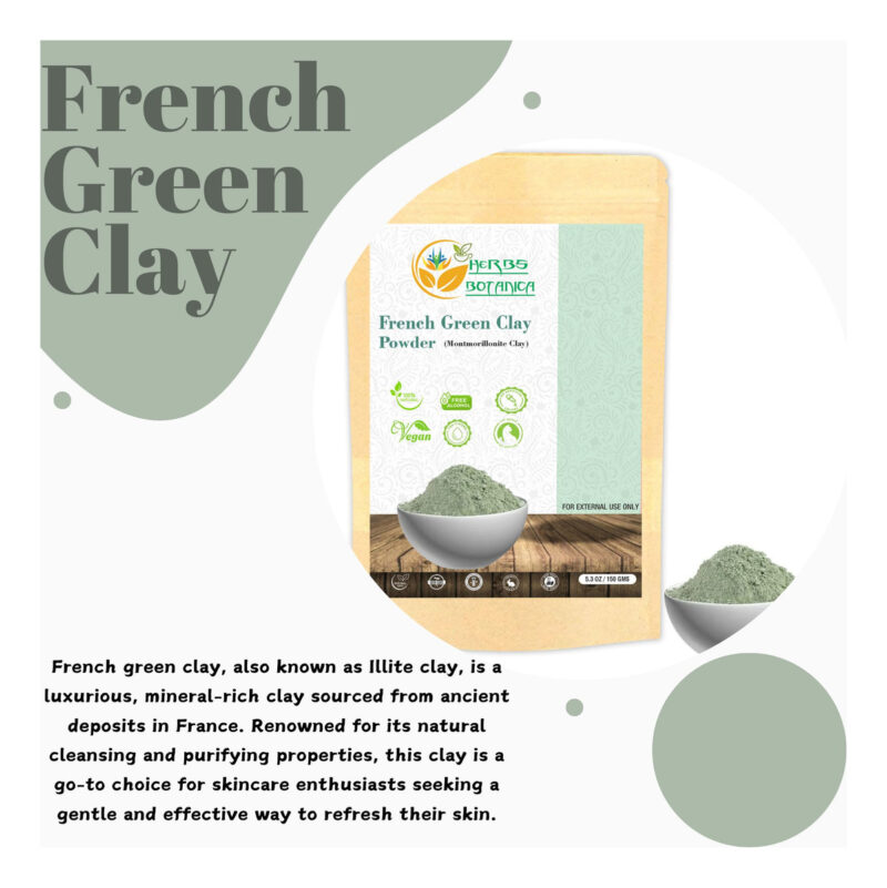 Máscara Suavizante De Pele Herbs Botanica French Green Clay - Image 2