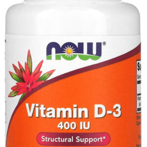 Vitamina D-3 Now Foods 400 Iu 180 Caps Softgels Importado