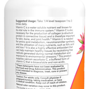 Ascorbato Cálcio Pó Now Foods 227g + Porta Cápsulas