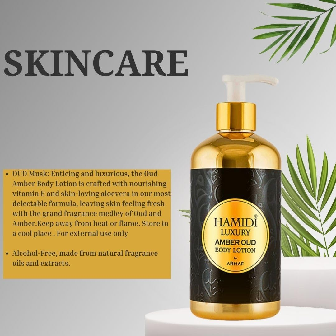 Loção Corporal Hamidi Luxury Oud Rose 500 Ml (16,9 Fl Oz) - Imagem 3
