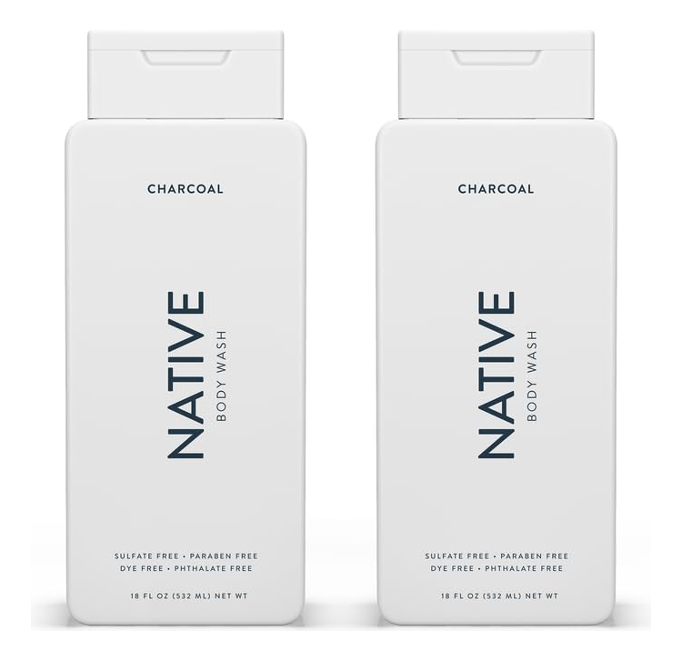 Sabonete Líquido Native Charcoal 532ml - 2 Pacotes De Sulfat