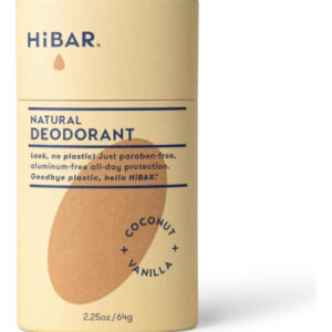 Desodorante Hibar, Coco E Baunilha, Sem Plástico, 1 Pacote