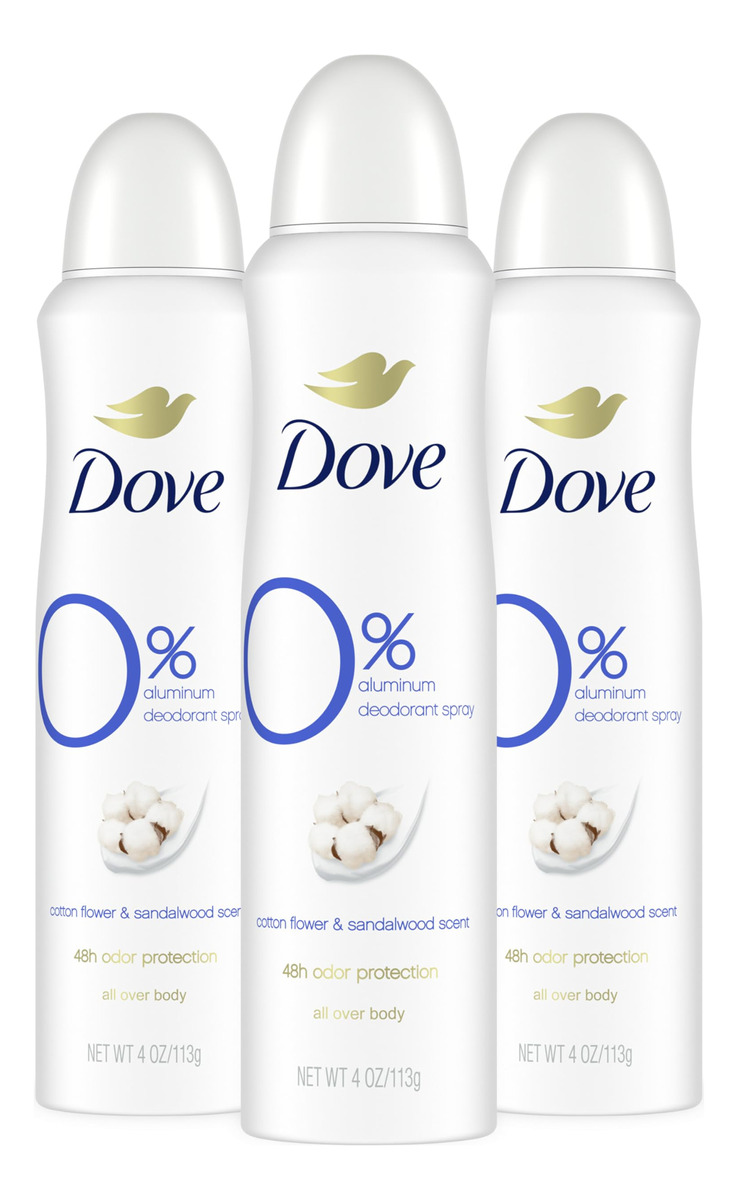 Desodorante Dove 0% Alumínio Em Spray Seco Para Flores De Al