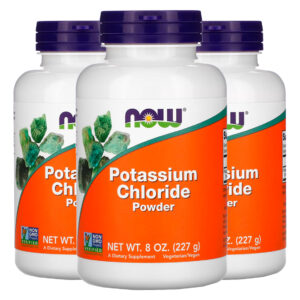 Cloreto Potássio Pó Now Foods 227g Sem Sódio 3un