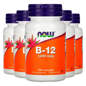 Vitamina B-12 E Ácido Fólico 100past Importado 5un Now Foods