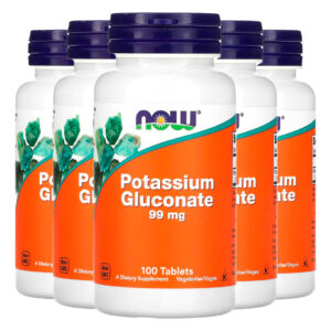 Gluconato De Potássio 99mg Now Foods 100 Tabs Importado 5un