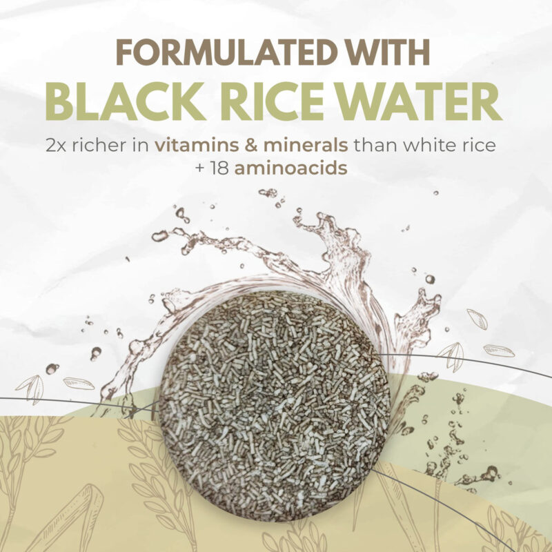 Shampoo Bar Airnex Black Rice Water Com Óleo De Argan E Muru - Image 2