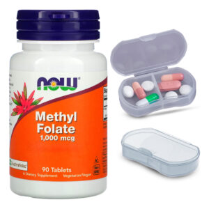 Metilfolato Methyl 1000mcg Now Foods 90 Tab + Porta Cápsulas