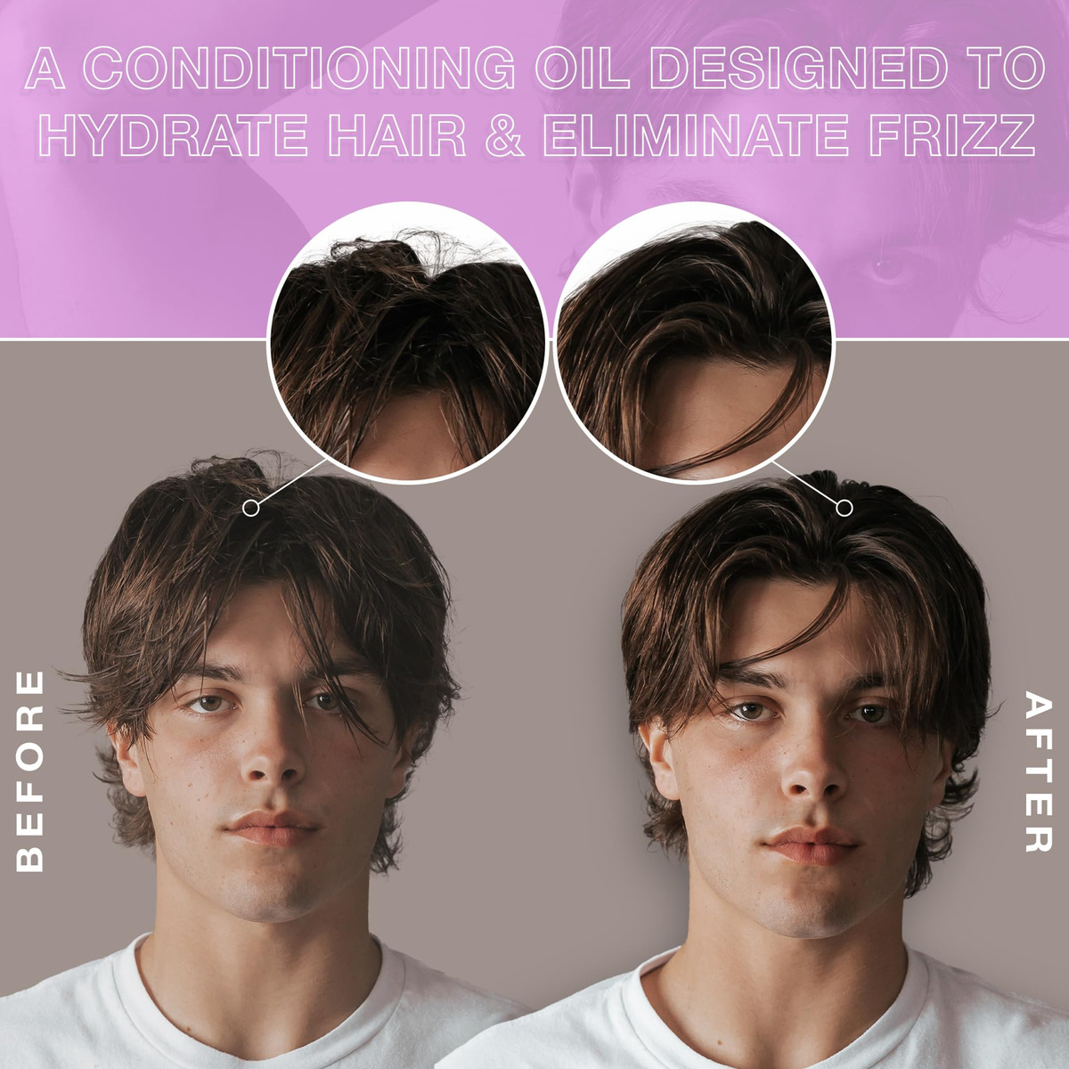 Óleo Hidratante De Cabelo Leave-in Condicionador Para Homens - Imagem 3