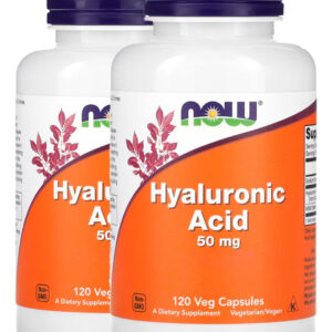 Ácido Hialurônico 50mg Msm 120caps Importado 2un Now Foods