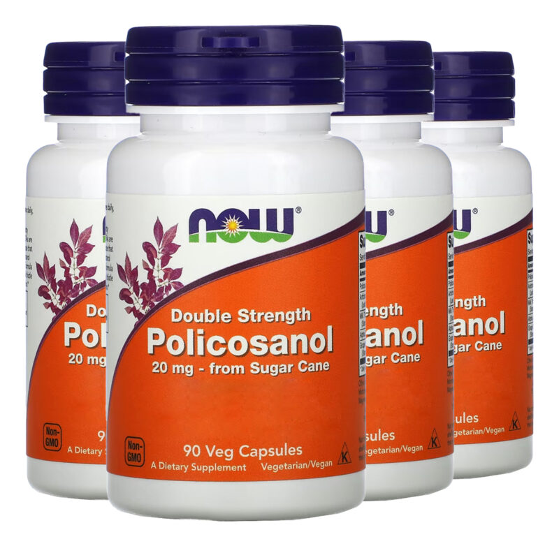 Policosanol 20mg Now Foods 90 Cápsulas Importado 4un
