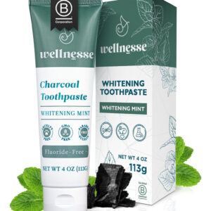 Creme Dental Wellnesse Activated Charcoal Whitening Xilitol